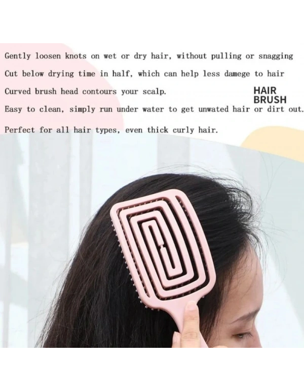 3D Saç Açıcı Tarak PEMBE