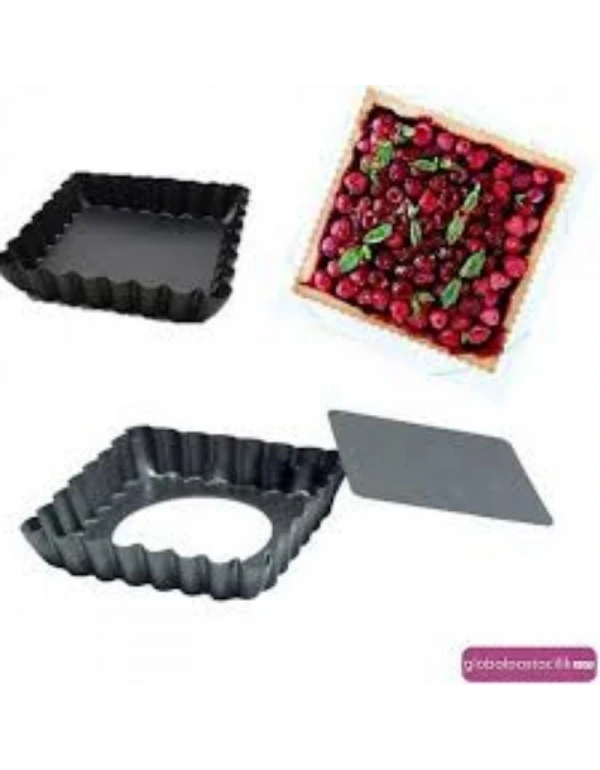 Kare Mini Turta Kalıbı Metal