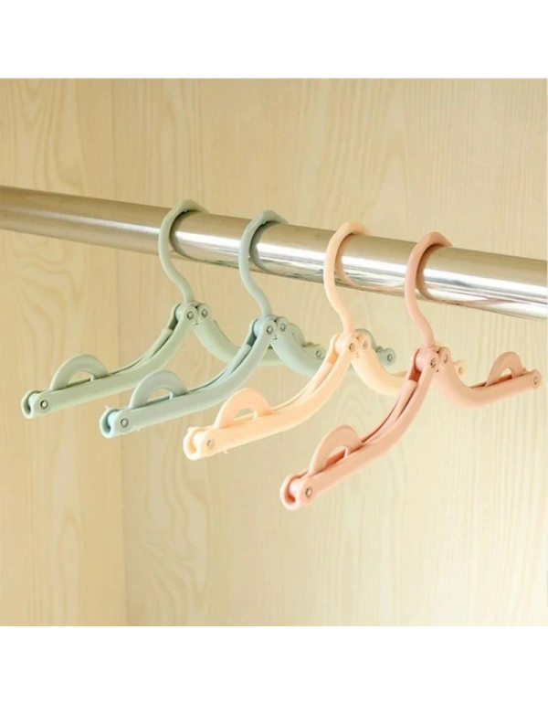 5Li Portatif Katlanabilir Seyahat Elbise Çocuk Askı Krem