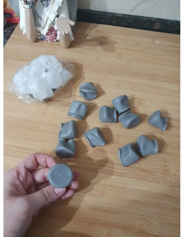 12Li Sandalye Ayağı Gri