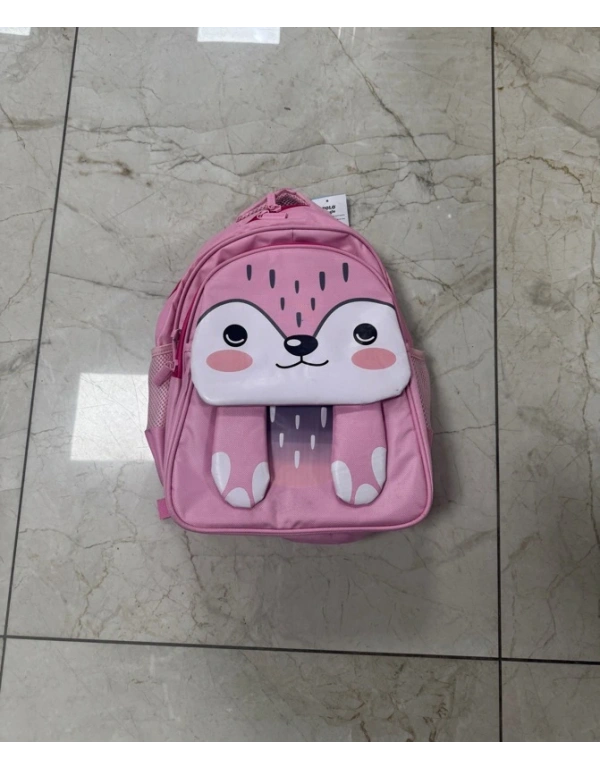 Açık Pembe 3Lü Long Sleeve Sevimli Anasınıfı İlkokul Çantası