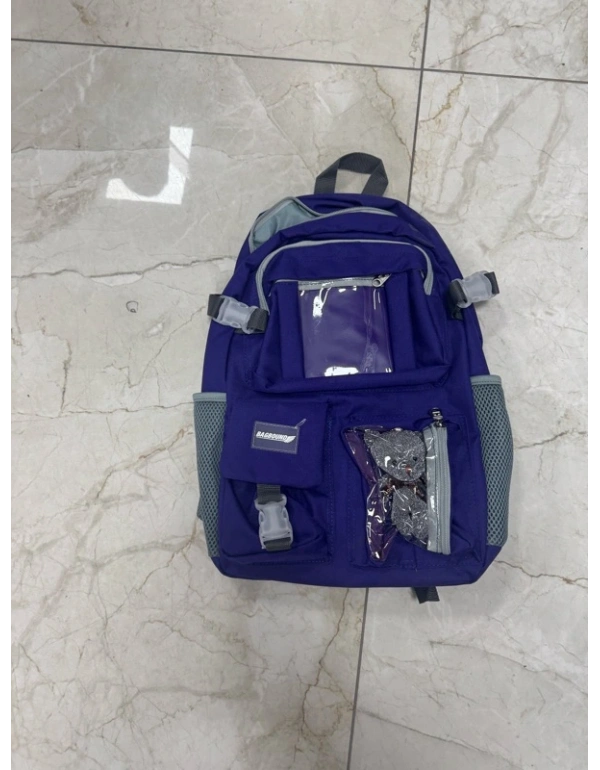 Ayı Model Kore Tarzı İlkokul Sırt Çantası MOR Fileli