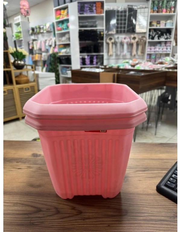 Kare Model No6 Pembe Saksı