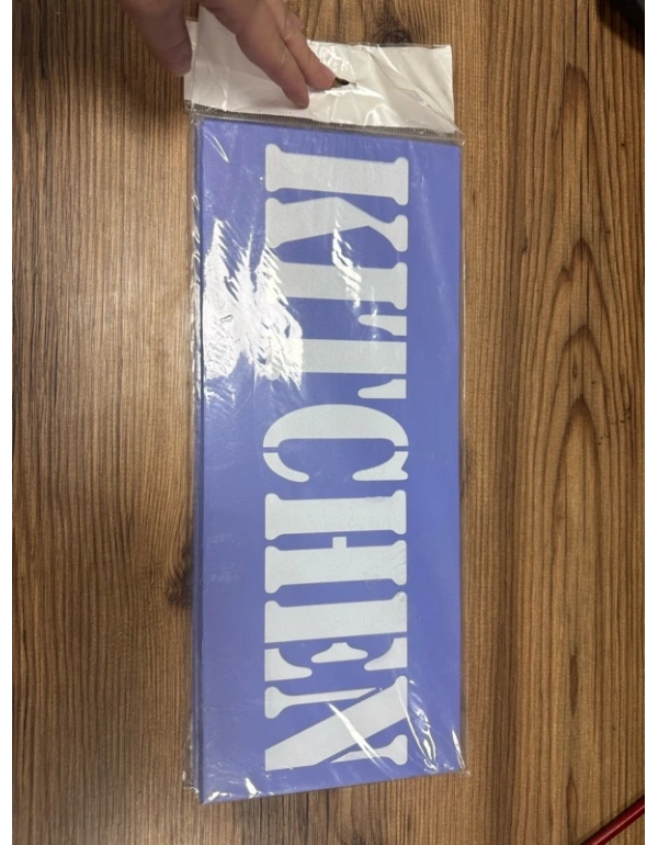 Kitchen Yazılı Pano Mor