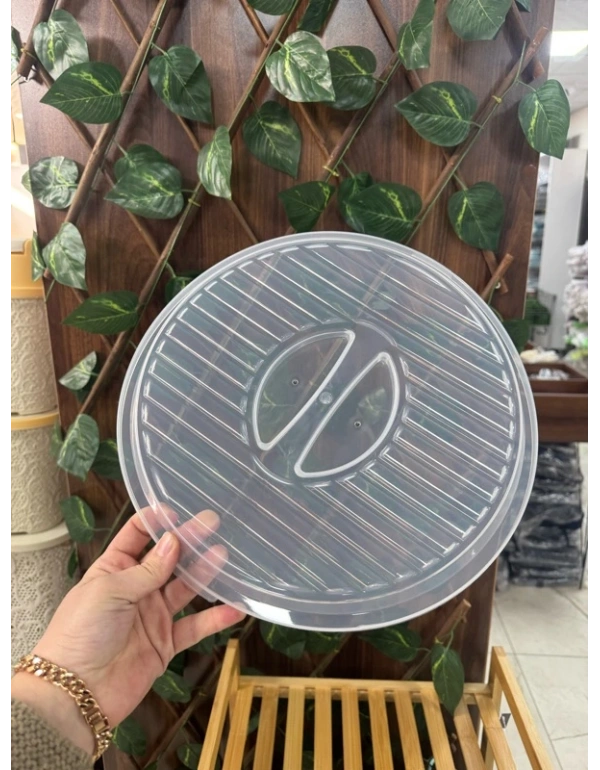 T. Şeffaf Yuvarlak Borcam Kapak  26 cm