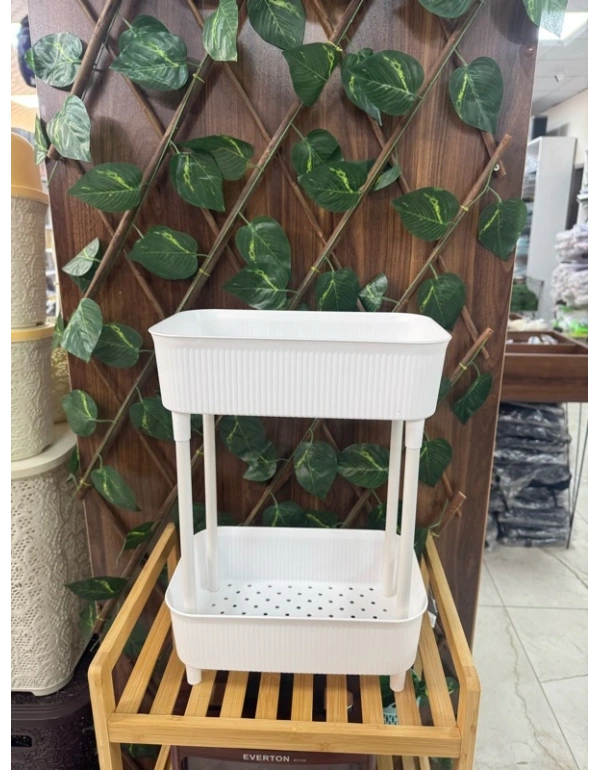 T. 2 Katlı Düzenleyici Beyaz Siyah 29.5 x18 x 41.5 CM