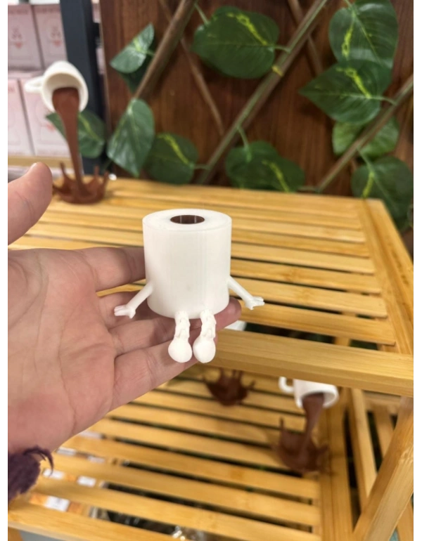 Tuvalet Kağıdı Biblo Sevimli Oturan Figürler Dekoratif Banyo Seti