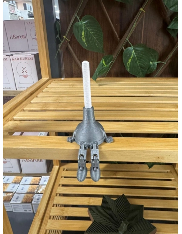 Tuvalet Pompası Model Sevimli Oturan Biblo Figürler Dekoratif Banyo Seti