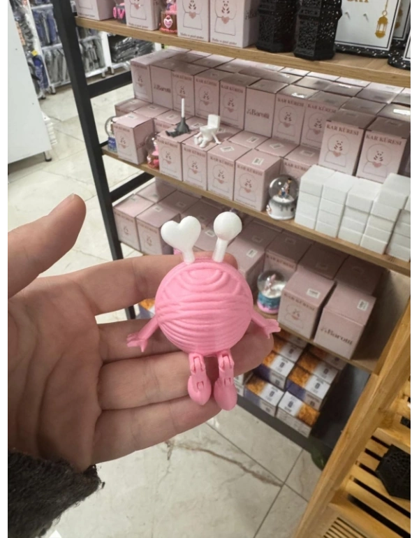 Şişli Örgü Yumak Sevimli Mini Kahve Ev Köşesi Obje Biblo