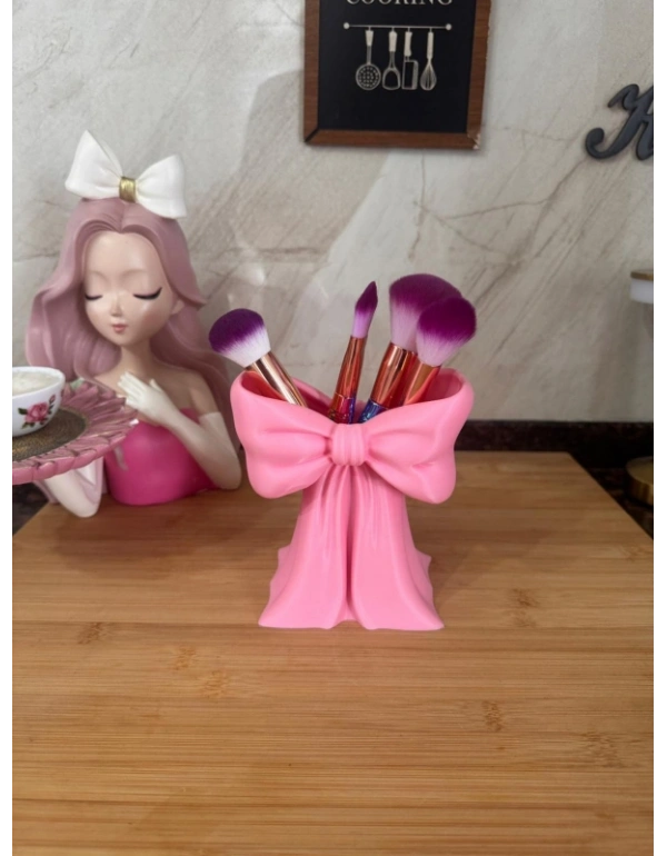 Km Group Fiyonk Model Fırçalık Kalemlik Makyaj Organizeri 14  x 13 Cm