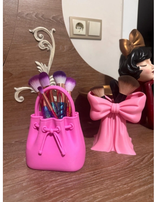 Km Group Çanta Model Fırçalık Makyaj Organizeri 17 Cm