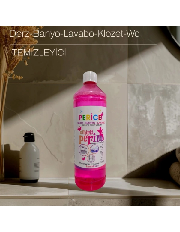 Perice Pembe Güç Kireç Çözücü Derz Banyo Wc Temizleyici