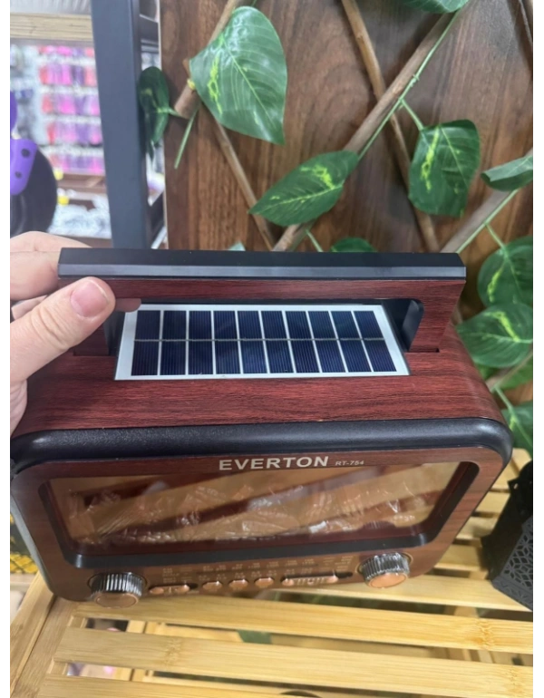 Şömine Görünümlü Nostaljik Radio Güneş Panelli