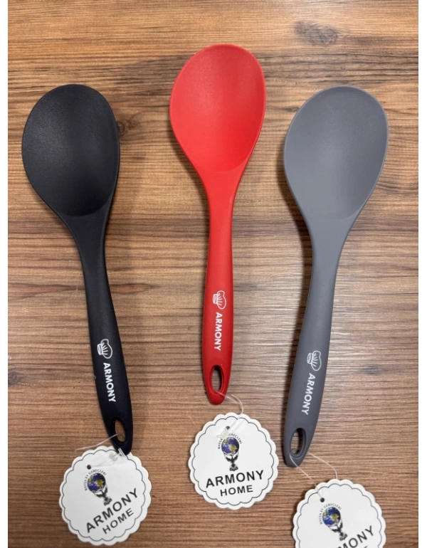 Armony Siyah Silikon Mega Boy Pilav Kaşık