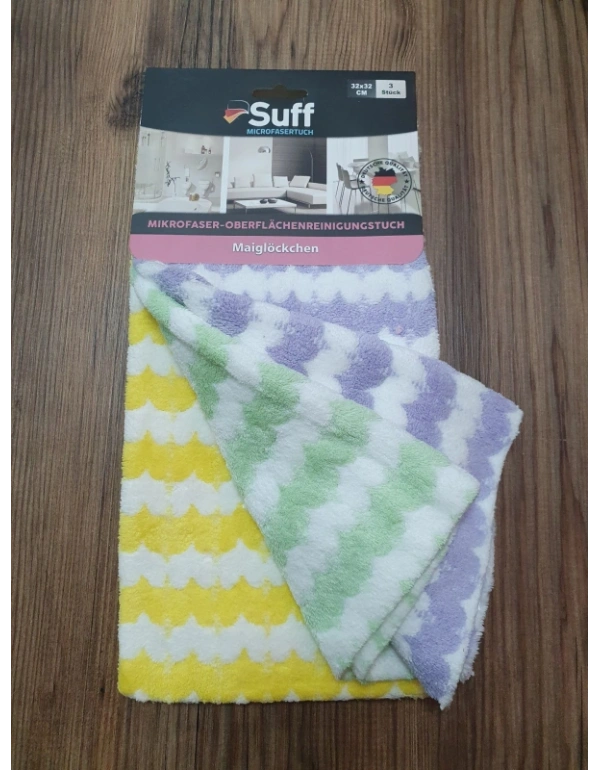 3Lü Dalgalı Müge Bez Mikrofiber Bez