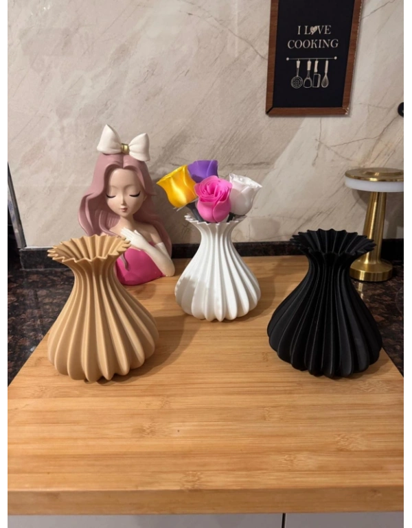 Km Group Modern Estetik Dekoratif Bohem Vazo 15 CM