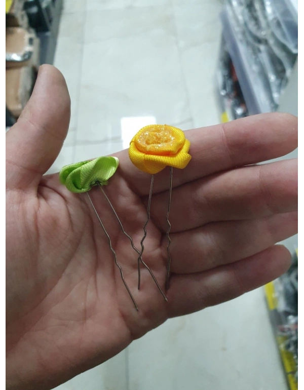 Gül Şeklinde Topuz Tokası Adet