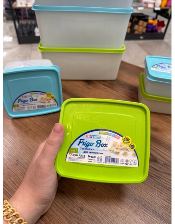 FR GO 1.1 L Derin Dondurucu Saklama Kabı Buzluk Kabı No Frost 14 X 12.5 X 10CM