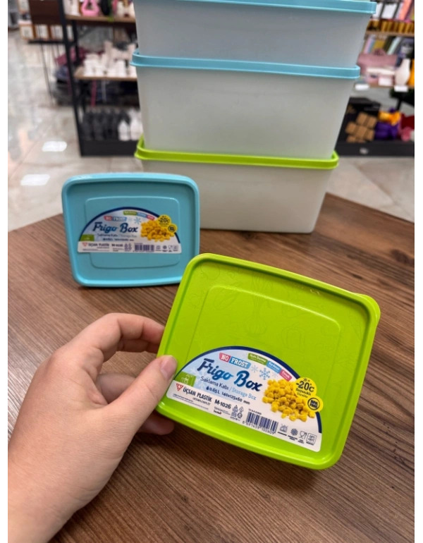 FR GO 0.65 L Derin Dondurucu Saklama Kabı Buzluk Kabı No Frost 14 X 12.5 X 6 CM