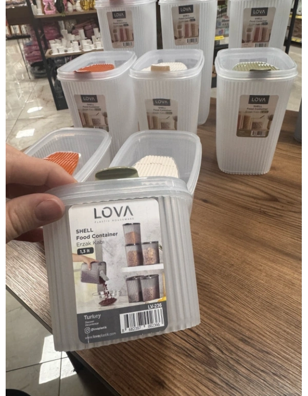 LV. 1.3 Litre Erzak Kabı 3 Renkli Adet