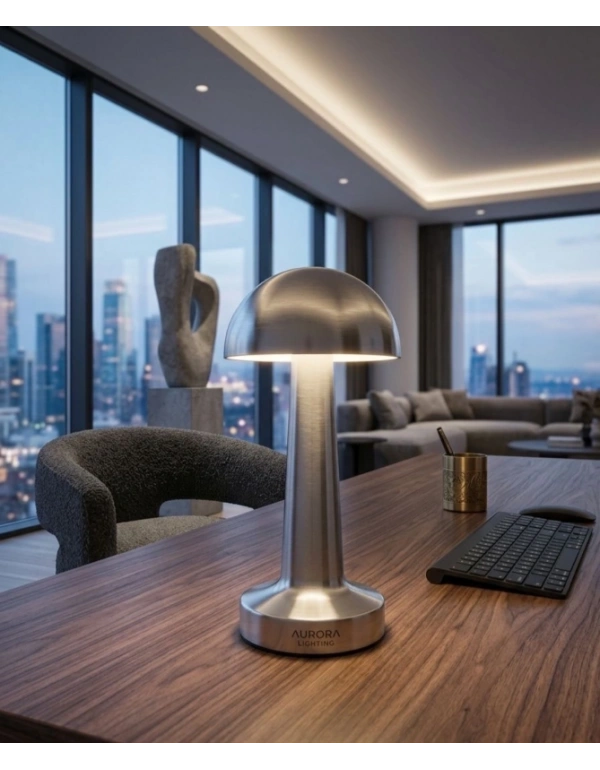 Ç. Gümüş Mantar Lamba Gece Lambası