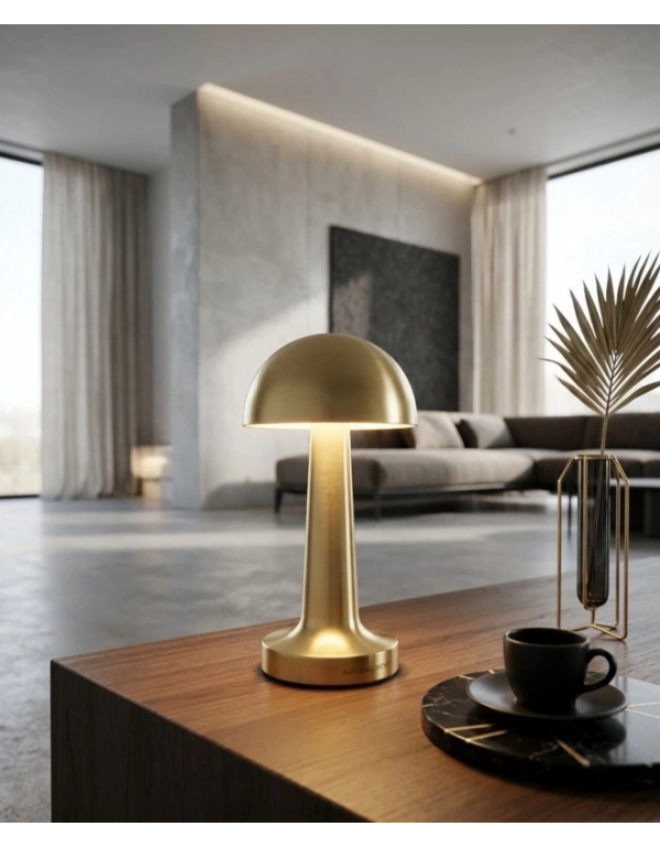 Ç. Gold Mantar Lamba Gece Lambası