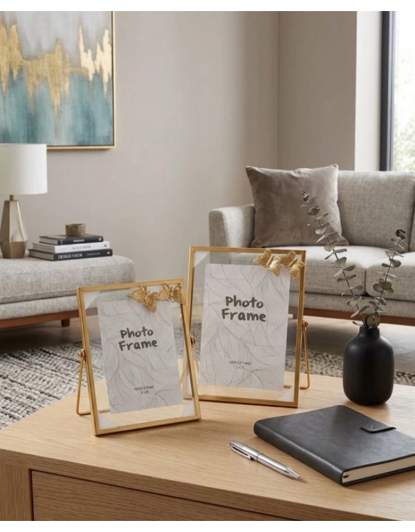 Ç. Büyük Boy Metal Kelebek Detaylı Çerçeve 5 x 7 CM