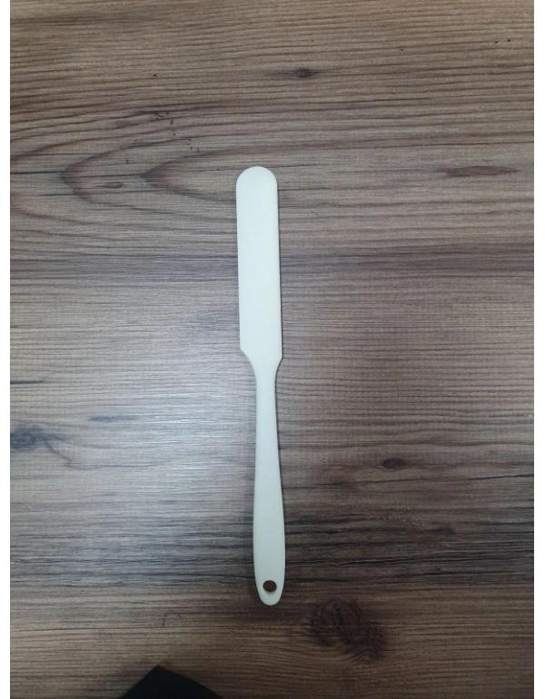 Silikon İnce Spatula Pasta Spatulası Krem