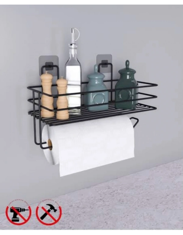 Ç. Çok Amaçlı Askı Metal  Havluluk Baharatlık Siyah