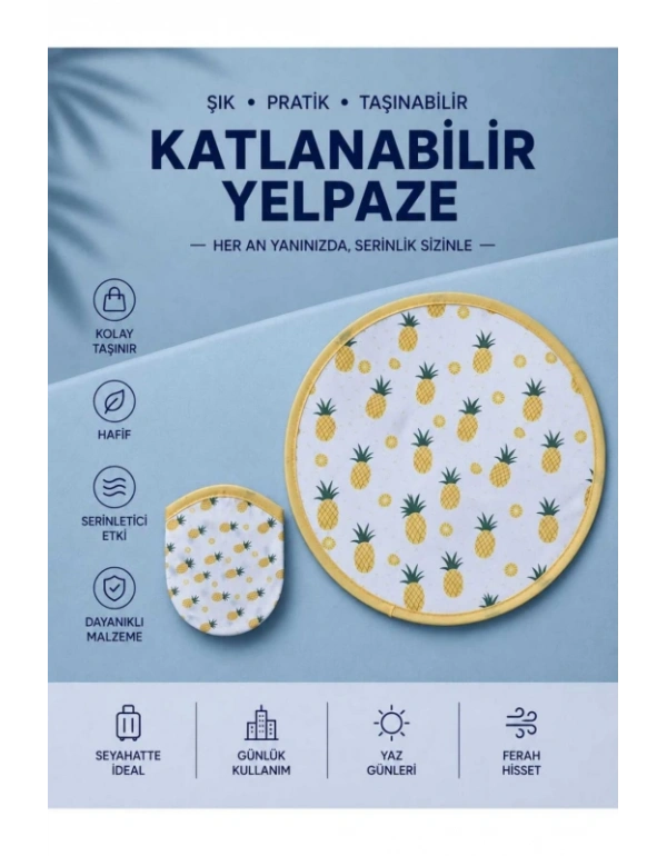 Cıtcıt Kılıflı Kore Yelpaze Katlanır Yelpaze