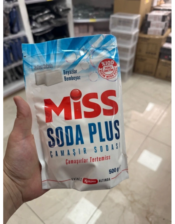 Miss Çamaşır Sodası Toz 500g Beyaz Sabun Kokusu
