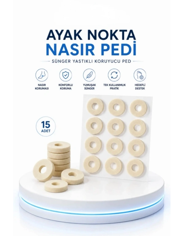 CT. Ayak Nokta Pedi Sünger Yastık 15 li