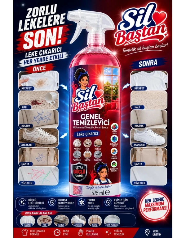 SİL BAŞTAN Leke Çıkarıcı Genel Temizleyici 575 ml