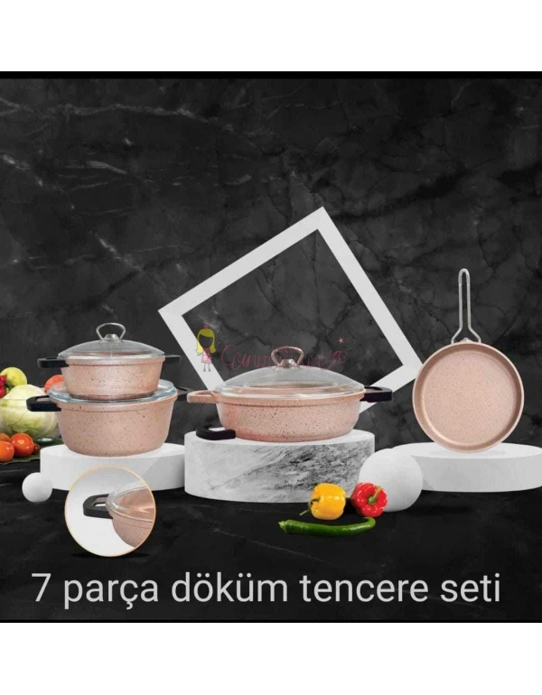 7 PARÇA DÖKÜM TENCERE SETİ