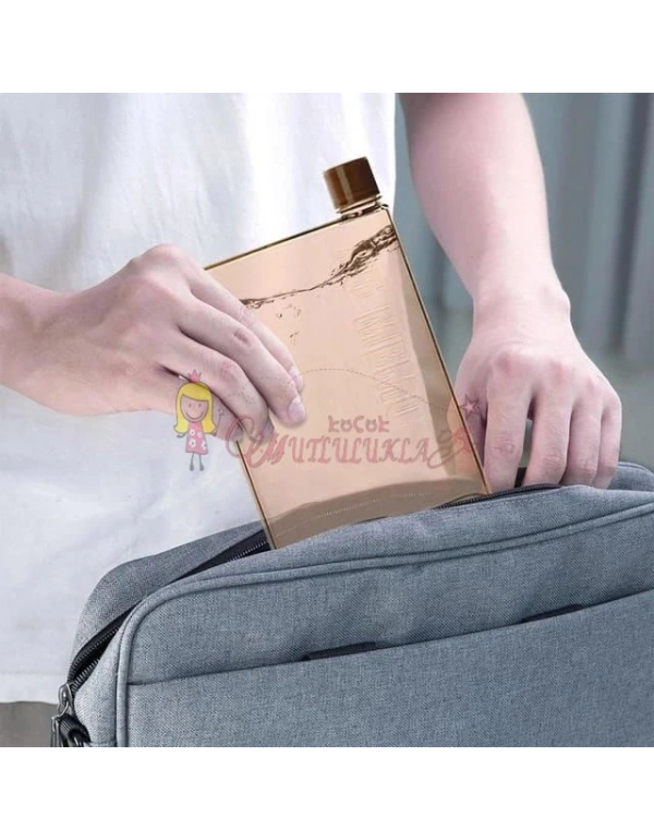 A5 Memo Motivasyonel Sporcu Su Matarası Şeffaf Suluk Matara 420 ml