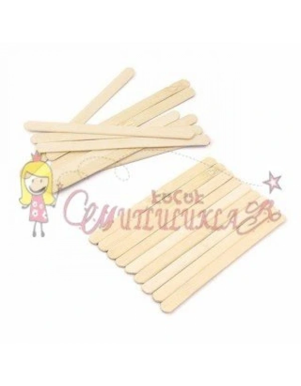 AHŞAP İNCE(KÜÇÜK) DONDURMA ÇUBUĞU NATUREL 50Lİ PAKET