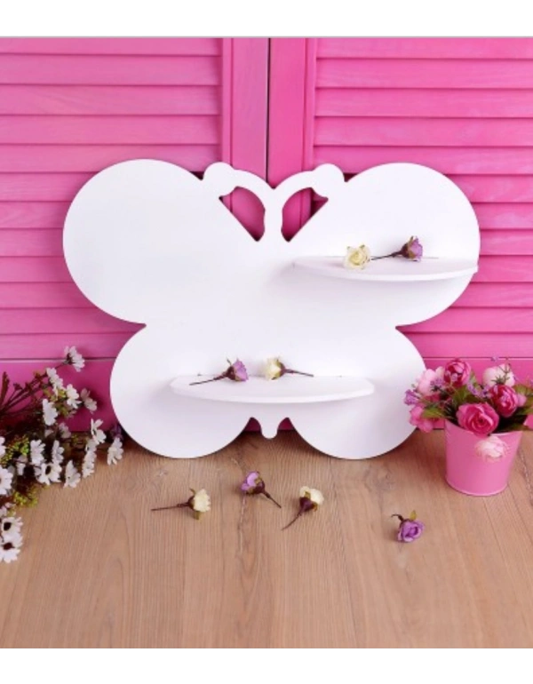 AHŞAP KELEBEK ŞEKLİNDE RAF