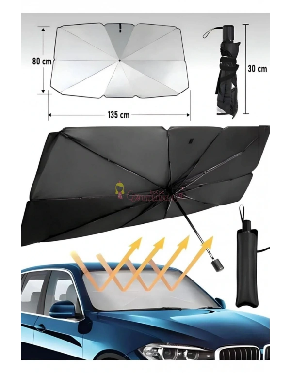 ARAÇ İÇİ ÖN CAM ŞEMSİYE GÜNEŞLİK