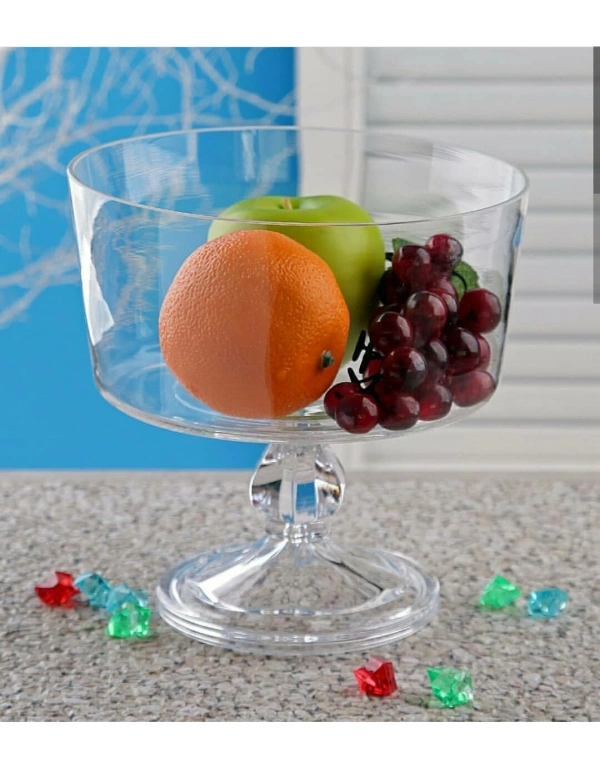 AYAKLI BÜYÜK BOY SALATA KASESİ ŞEFFAF