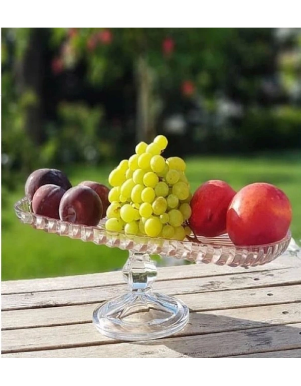 AYAKLI OVAL CAM SUNUMLUK