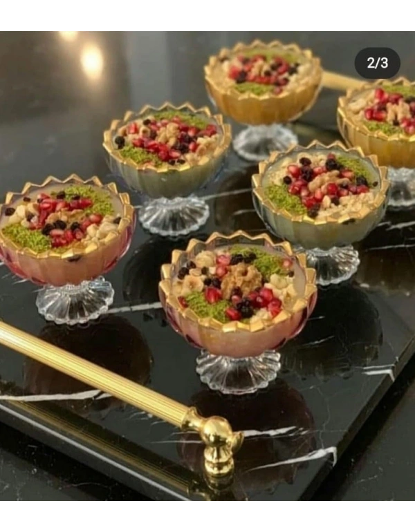 AYAKLI YALDIZLI KASE 6LI