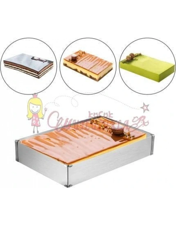 Ayarlanabilir Kare Pasta Kek Kalıbı