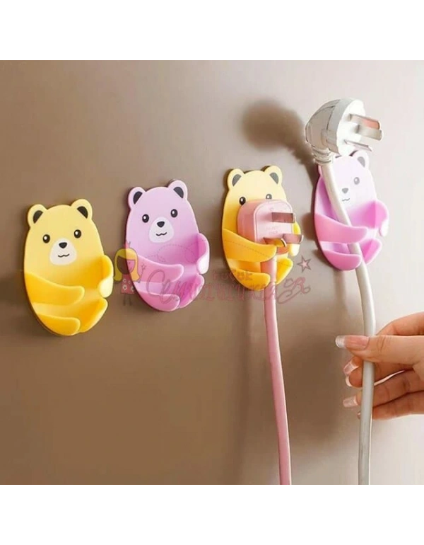 AYICIK DESENLİ SEVİMLİ FİŞ TUTUCU 4LÜ