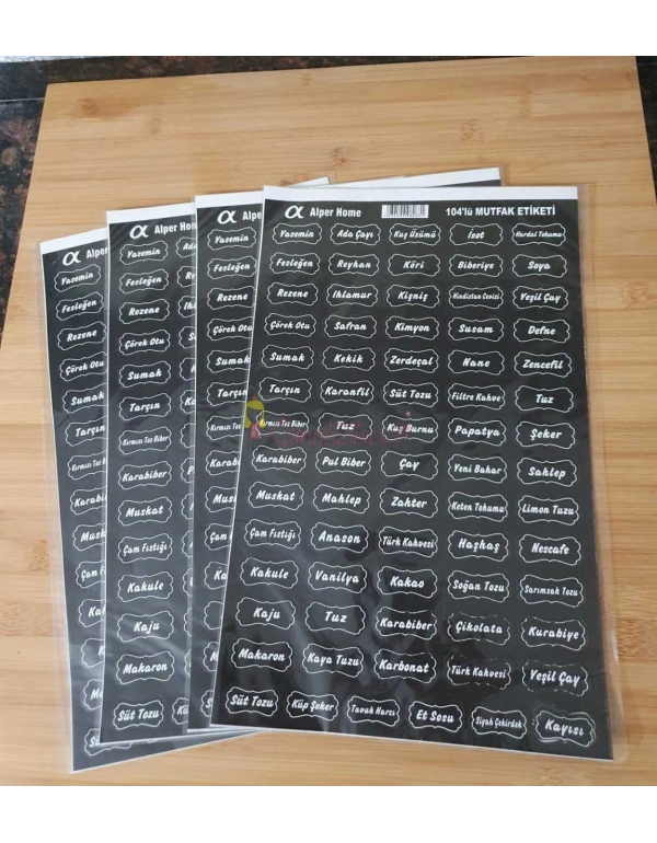 BAHARAT ETİKETİ ( 104 ADET )