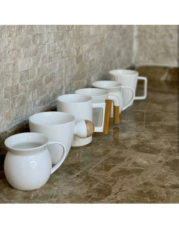 BAMBU DETAYLI PORSELEN KUPALAR