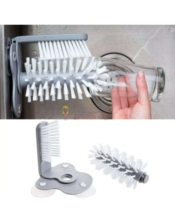 Bulaşık Yıkama Fırçası Seti ve Bardak Yıkama Aparatı