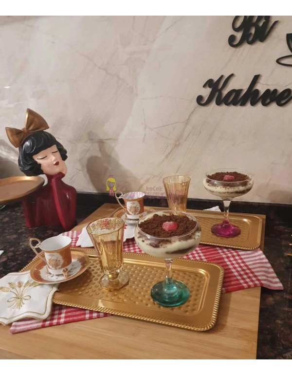 Büyük Boy Uzun Dikdörtgen Tepsi