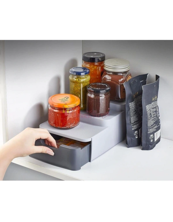 Çekmeceli Organizer Düzenleyici Mutfak Tezgah Üstü Dolap Içi Kompakt Düzenleyici