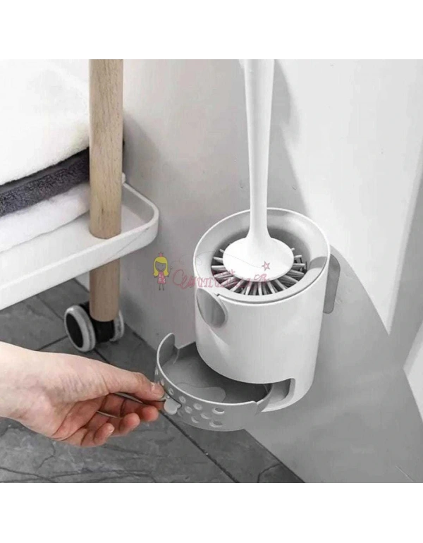 Çekmeceli Silikon wc Fırcası