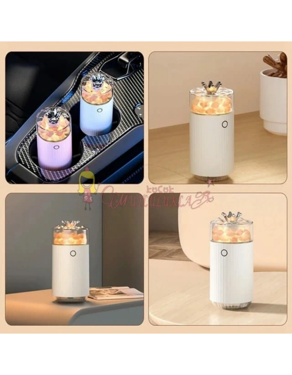 Çicekli ve Taçlı Buhar Makinesi